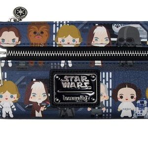 Loungefly x Star Wars Chibi Death Star Wallet | 15 Card Slots + Cash Pocket